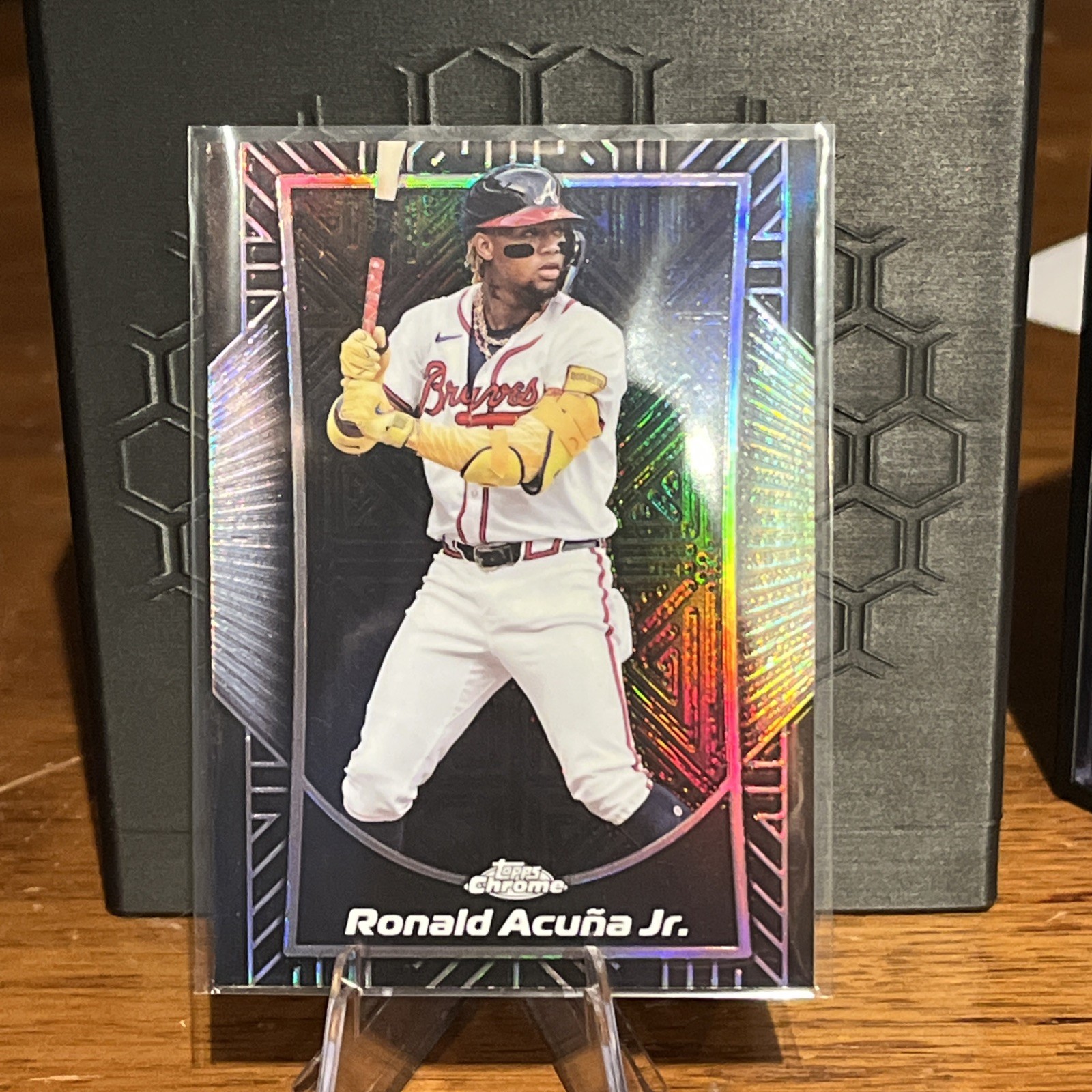 Ronald Acuna Jr. 2025 Topps Chrome - Shadow Etch Case Hit Atlanta Braves #SE3
