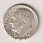 1962 D ROOSEVELT DIME 10¢ DENVER 90% SILVER COIN UNITED STATES OF AMERICA