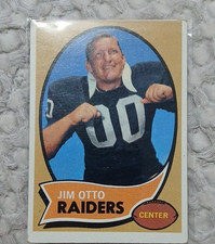 1970 Topps Jim Otto #116 Oakland Raiders Football Base Set Card