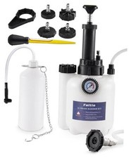3L Brake Fluid Bleeder Kit w/ 1L Catch Bottle, Pressure Brake Bleeding White