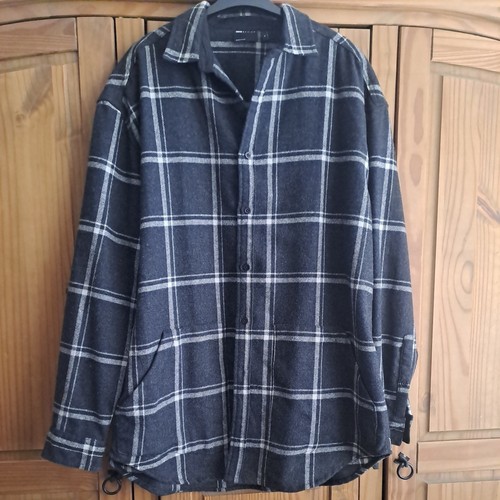 Men's Asos Shacket, Jacket, Shirt, size XL Mens Shirt Jacket Grey check - Picture 1 of 4