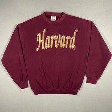 Vintage Harvard Sweatshirt Maroon 20/20 Sport Crewneck Large Made in USA