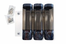 Triple Chamber Wall Mounted Shower Dispenser for Shampoo Conditioner Lotion Soap