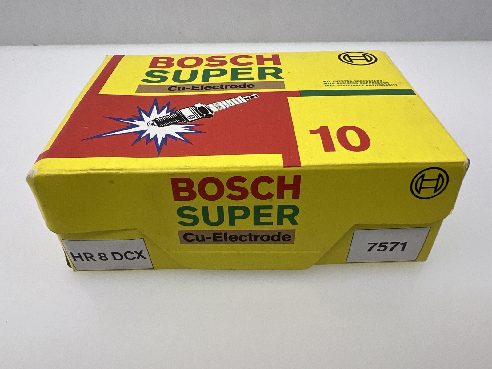 BOSCH SUPER Cu-Electrode Spark Plug Lot Of 10 Model HR8DCX OEM Germany NOS HTF