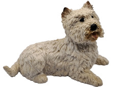 Vintage Castagna Westie West Highland White Terrier Resin Dog Figurine 5" Lenth