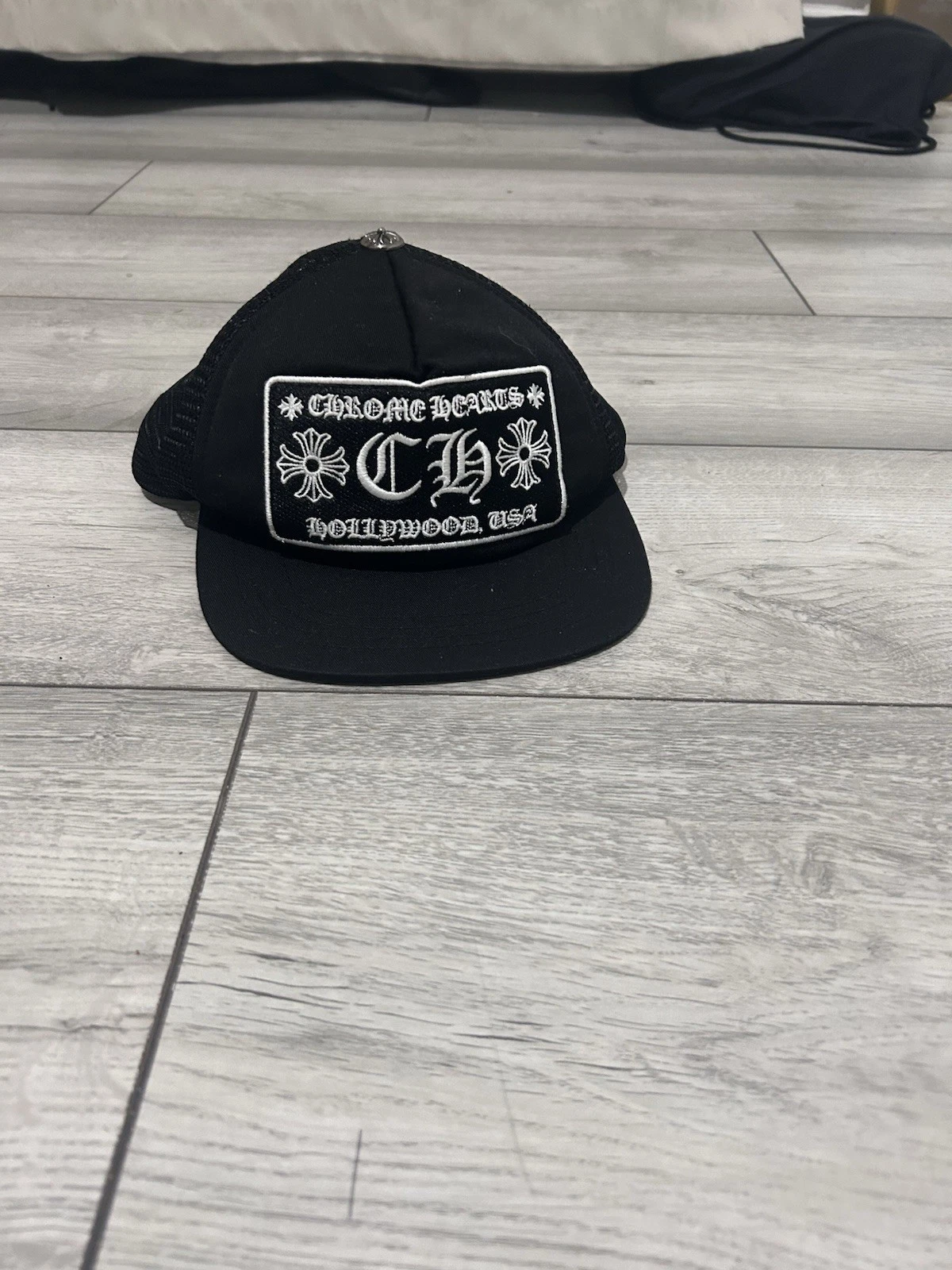 Chrome Hearts Chomper Trucker Cap Black/White