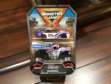 Monster Jam Truck LUCAS STABILIZER w/Race Car 1/64 SERIES 3 Walmart Exc.