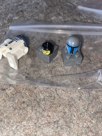 Lego Jengo Fett HELMET & Female Baclava Head RARE + Bonus R2D2