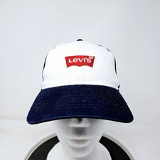 New Levi  s Youth Snapback Baseball Hat Cap Spellout Logo Retro Black White Red