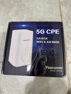 Lightly Used - Yeacomm NR330 5G LTE Modem CAT20 WiFi6 Router