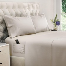 Queen Set 4 pcs Cooling Sheets up to 21 Extra Deep Pocket Queen Sheets ...