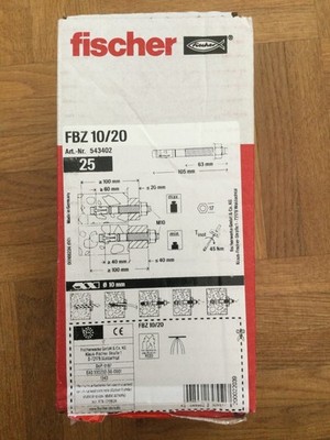 Fischer 543402 Bolzenanker FBZ 10/20 VPE 25 Stück