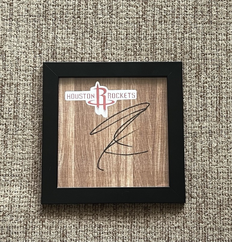 Jabari Smith Houston Rockets Signed/Framed Floorboard Autograph COA