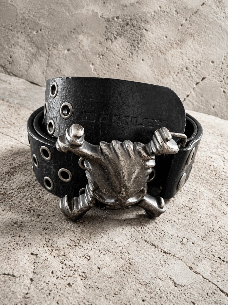 Oakley Leather Skull Belts for Men for sale | eBay