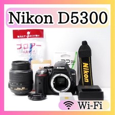 Nikon D5300 DSLR Camera Kit Wi-Fi, Flip Screen, Image Stabilization, Used From J