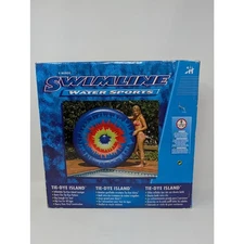 NEW Swimline Water Sports Tie-Dye Island Inflatable Pool Raft Toy Float 90502