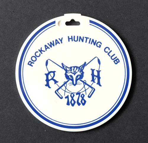 vtg - PGA golf bag tag - THE ROCKAWAY HUNTING CLUB - Cedarhurst NY