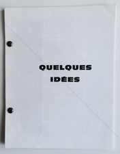 BEN (Vautier). QUELQUES IDÉES. Nice, (auto-édité par Ben), (1970)
