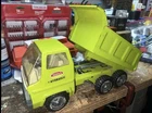 Vtg 1970s Tonka Hydraulic Lime Green Dump Truck Pressed Steel Model 13200 WORKS!