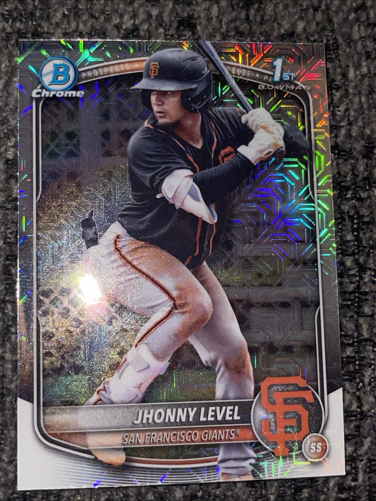 2025 Bowman - Chrome Prospects Jhonny Level #BCP-147 Mojo Refractor (RC)