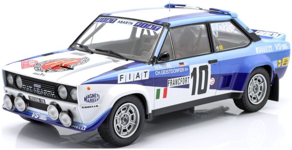 1:18 WERK83 W18006001 Walter Rohrl Fiat 131 Abarth 1st Rally Monte Carlo 1982