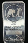 10oz .999 Silver Bar SilverTowne Prospector Donkey