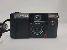 Nikon Tele Touch 300 AF, 35mm Camara, 35/55mm Lens, Case Is Stained, UNTESTED