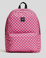 Image of Vans Old Skool Backpack - CHECK PINK
