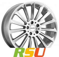 Carmani 17 Fritz white silver 9x21" ET25 LK5 112 ML 66.6 Alufelgen 21 Zoll