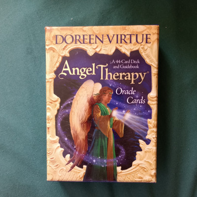NEW Angel Therapy Oracle Cards (Angel Therapy) Doreen Virtue 44 Card Guidebook
