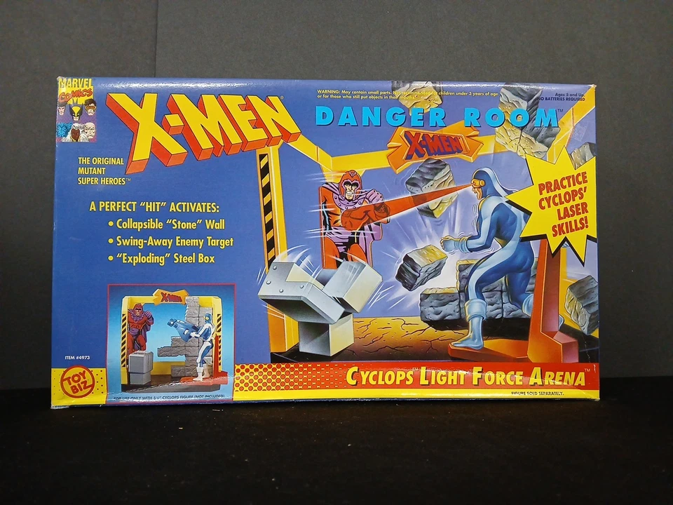 ToyBiz X-MEN Sala de Peligro Lote WOLVERINE Combate Cueva y Cíclope Light Force Arena Foto 2 de 4