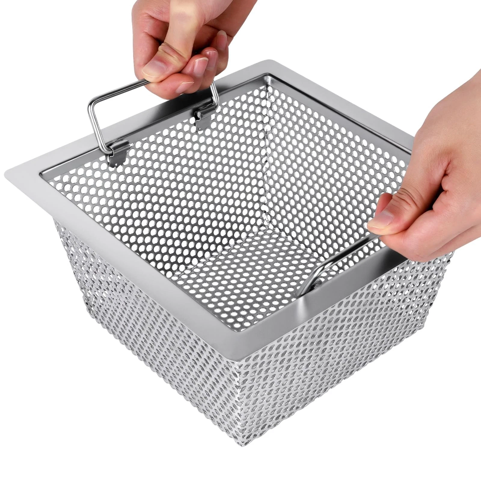Commercial Floor Drain Strainer Super Large Drainage Area, 10" x 10" x 4-3/4"...
