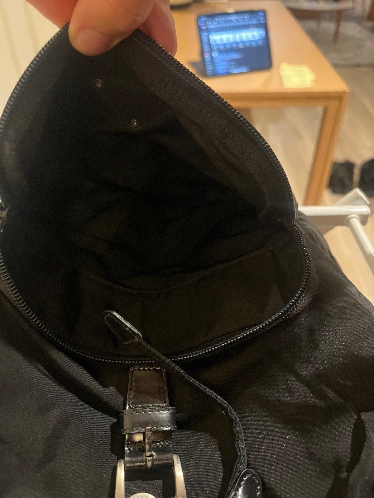Authentic Prada backpack Nylon Black Medium - image 5