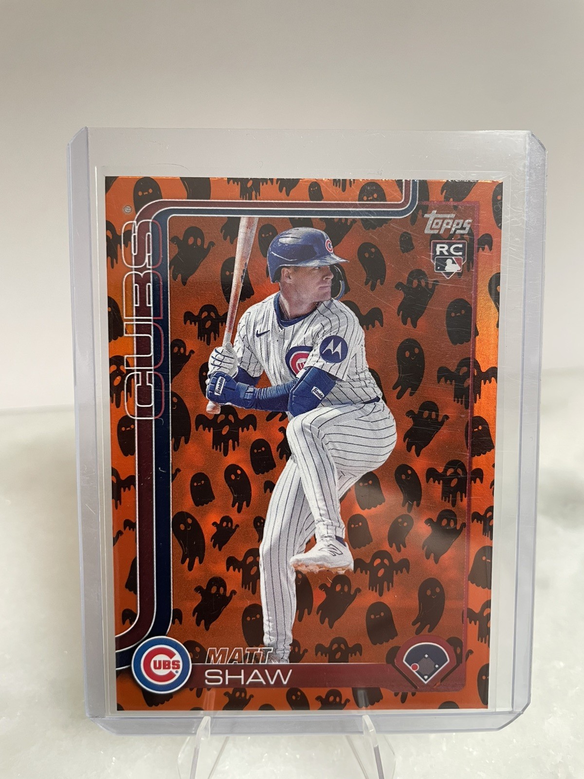 2025 TOPPS UPDATE - MATT SHAW RC #US200 -  GHOST HOLIDAY FOIL PARALLEL CUBS (SP)