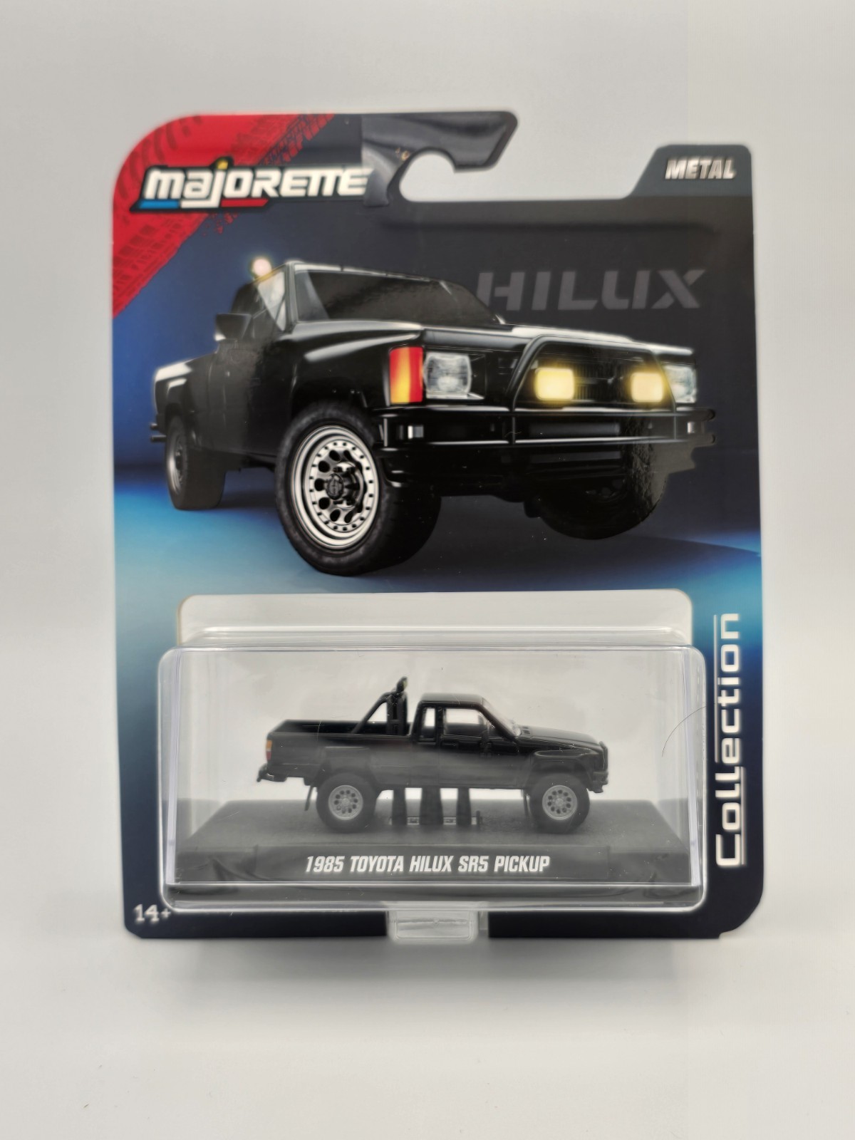 Majorette 1/64 Metal Collection Black 1985 Toyota Hilux Sr5 Pickup New!
