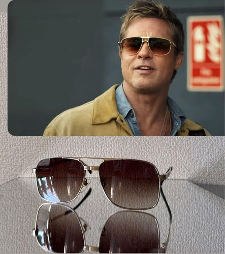 Brad Pitt Stil F1 Sonnenbrille von St Dupont trendiges Modell kostenloser Versand Japan