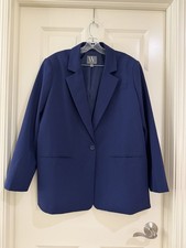 Worthington women blue blazer size XL