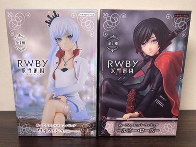 RWBY Ice Queendom Ruby Rose & Weiss Schnee Noodle Stopper Figures FuRyu Japan