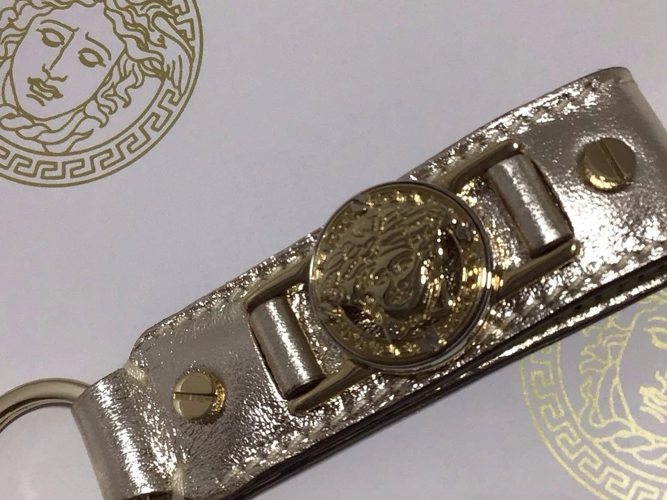 VERSACE подписанный золотой MEDUSA брелок / брелок - Изображение 2 из 4