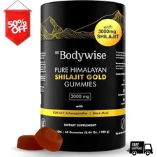 Be Bodywise Pure Himalayan Shilajit Gummies Gold I Lab Tested I No Added Sugar