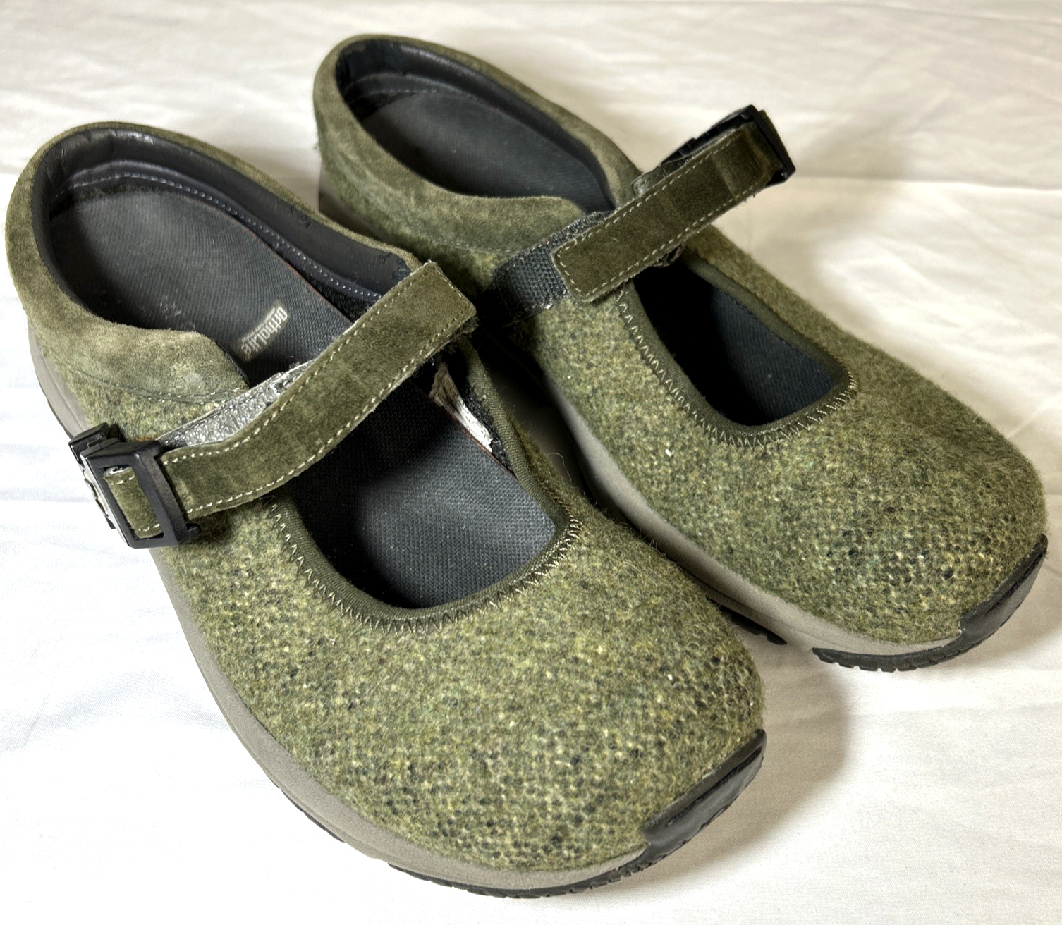 Zoccoli Merrell donna performance wear 8 lana verde cinturino escursionismo suola Ortholife