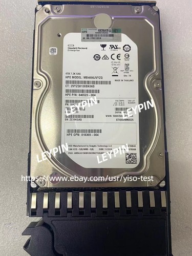 New HP MSA 4TB 12G SAS 7.2K 3.5IN MIDLINE HARD DRIVE K2Q82A 801557-001 - Afbeelding 2 van 3