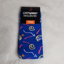 Saved By The Bell Socks Shoe Size 6-12 Loot Crate Exclusive New