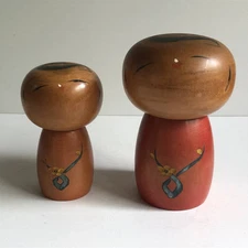 Hashime Takahashi creative kokeshi 2 pieces (large and small)