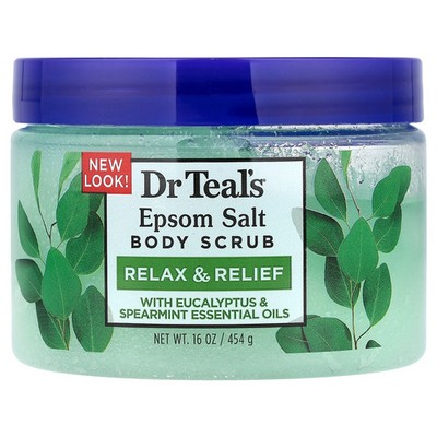 Epsom Salt Body Scrub, Eucalyptus & Spearmint, 16 oz (454 g)