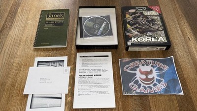 JANE'S COMBAT SIMULATIONS FLASH POINT KOREA AH-64D LONGBOW PC CD ROM BIG BOX