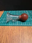 Vintage Manual Breast Milk Pump Glass Flexible Rubber Bulb.