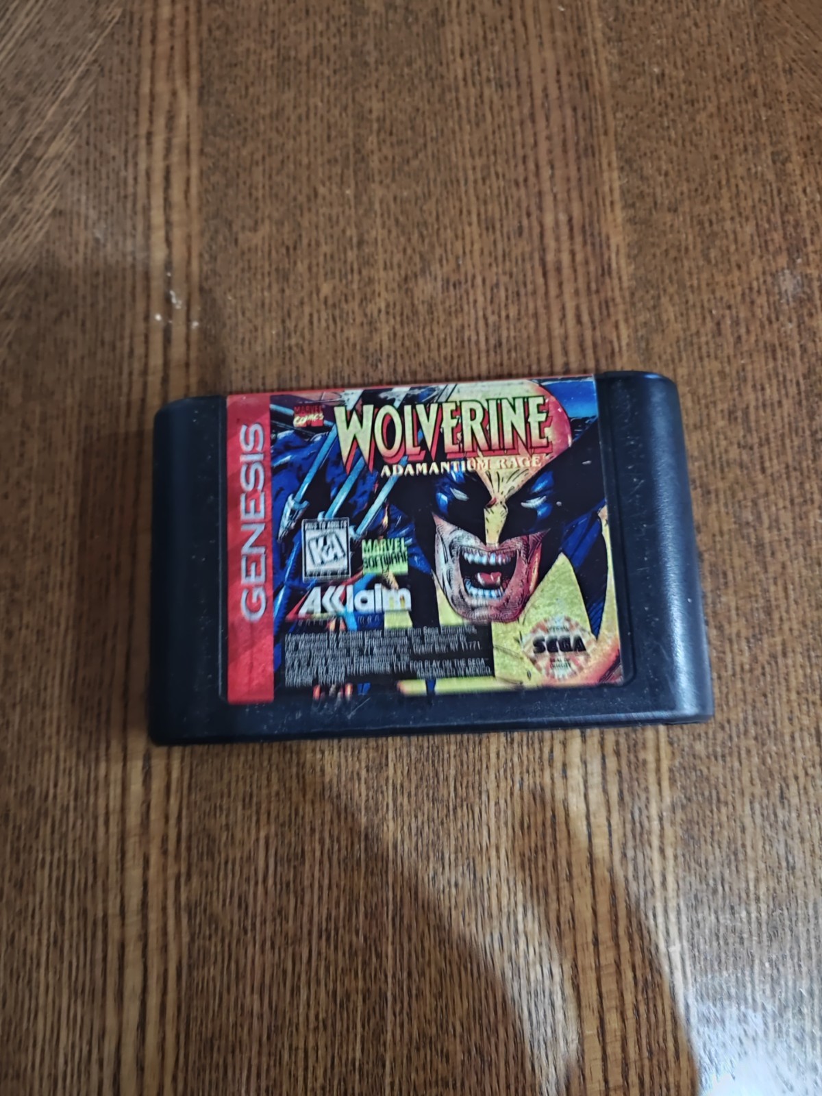 Wolverine Adamantium Rage (Sega Genesis, 1993) Cartridge Only