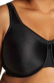 Wacoal 855192 Basic Beauty Full Figure Seamless UW Bra in Black NWT $58+