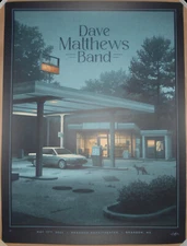 Dave Matthews Band Brandon MS 2022 Poster Nicholas Moegly Screen Print Signed AP
